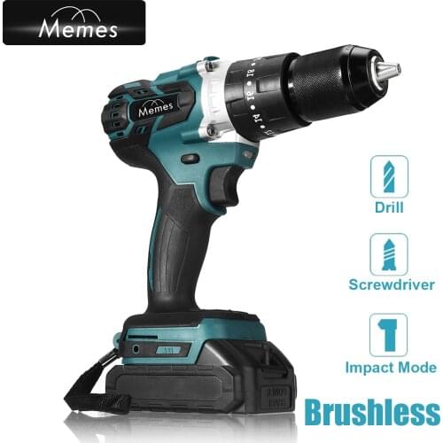 Brushless Cordless Screwdriver 21V Battery 50NM Impact Drill Electric Drill Electric Hammer Rechargeable Driver Power Tool