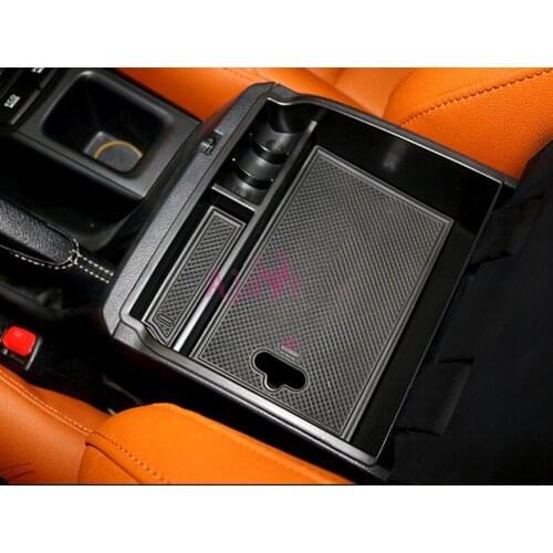 Car Organizer Armrest Glove Storage Box Console Container Tray Non-slip Mats 2016 2017 2018 For Toyota Fortuner Accessories