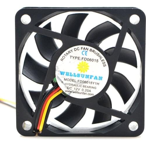 FOR ROTARY FD06015Y1H 12V 0.20A 6CM power supply CPU radiator cooling fan