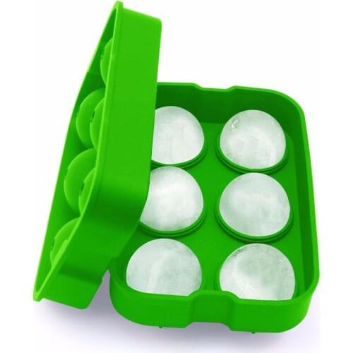 Large size 6 Sphere Silicone Ice Ball Maker Mold(Random colors)