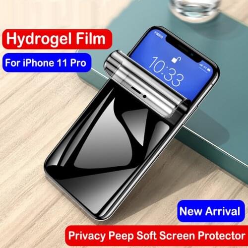 Hydrogel Film For iphone 11 Pro Max Privacy Peep Soft Screen Protector For iPhone X XR XS Max 11 Pro 7 8 Plus Protective Film