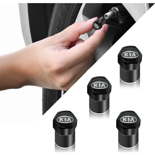 4pcs Wheel Tire Parts Valve Stem Caps Cover Wheel Tire Valve Caps for KIA K2 K3 K5 Sorento Sportage R Rio Soul Cap Car Styling