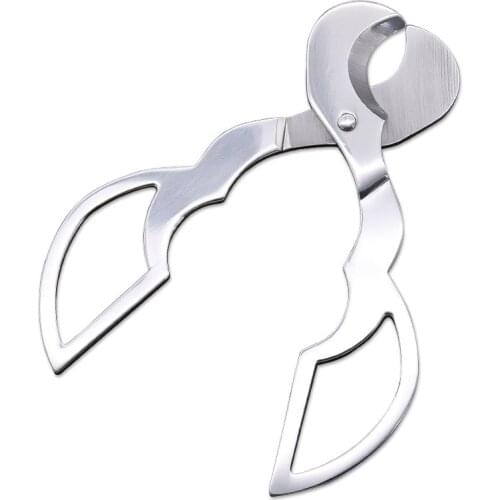 Stainless Steel Metal Classic Cigar Cutter Pocket Cigar Scissors Round Cut Shearing Lighter Cutter Sharp Gift