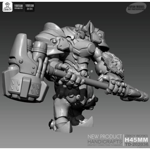 45MM Resin Kits Juchui adamantyl white mold resin soldiers were model self-assembled TD-202036