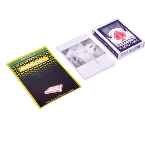 Needle Thru Deck Magic Tricks Close Up Magic Card Magie Appearing Deck Illusions Gimmick Props Comedy Easy To Do Beginner Shows