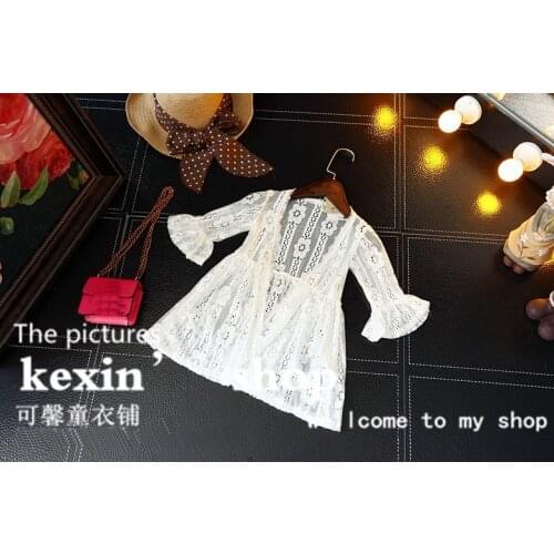 2018 summer new item girl sun protection top lace coat