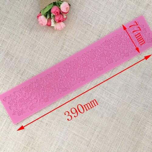 New ultra-beautiful butterfly-shaped cakes around the edge decorated lace silicone molds chocolate candy craft lace mat