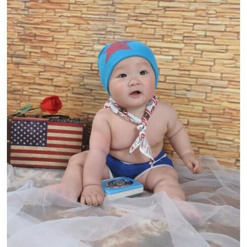 Wholesale 10piece/lot New Design Baby cap Star hat cotton hats boys & girls gift skull caps Beanie hat 14 colors available