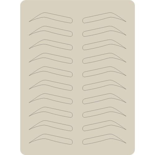 Microblading Supplies Eyebrow Practice Latex Skin Permanent Makeup Eyebrow Tattoo Training Both Side No Ink Needed Dotting Line