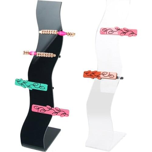 Jewelry Dislay Props Acrylic Headwear Showing Rack L Headwear Display Stand Hair Accessories Holder