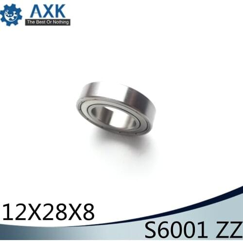 S6001ZZ Bearing 12*28*8 mm ( 10PCS ) ABEC-1 S6001 Z ZZ S 6001 440C Stainless Steel S6001Z Ball Bearings