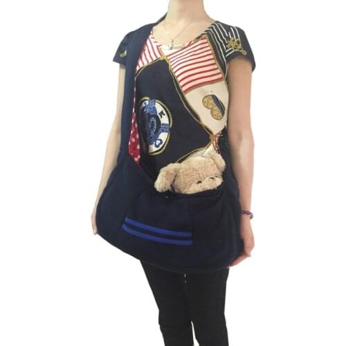 New Coming Cotton Blend Pet Sling Dog Cat Carrier Bag Three Color Selection Free Shipping By CPAM Bag For Dog Or Cat