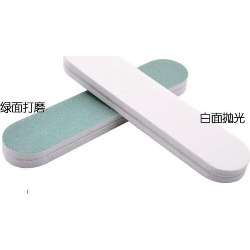 10PCS free shipping ,90*20*7mm nail buffers,Green+White,nal art tools,factory price