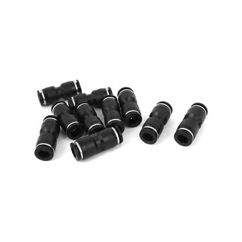 10 x Straight Pipe Pneumatic One Touch Quick Fittings Connectors 8mm to 8mm