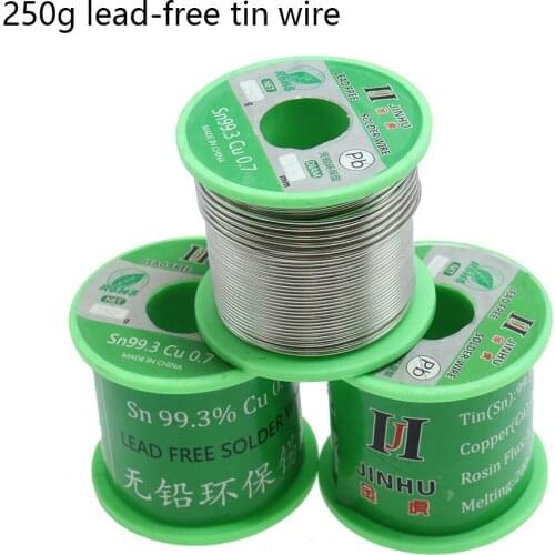 250g Lead-Free Solder New Tin lead Rosin Core Solder Wire 0.3mm 0.4mm 0.5mm 0.6mm 0.8mm 1.0mm 1.2mm 2.0m Flux Reel Welding line