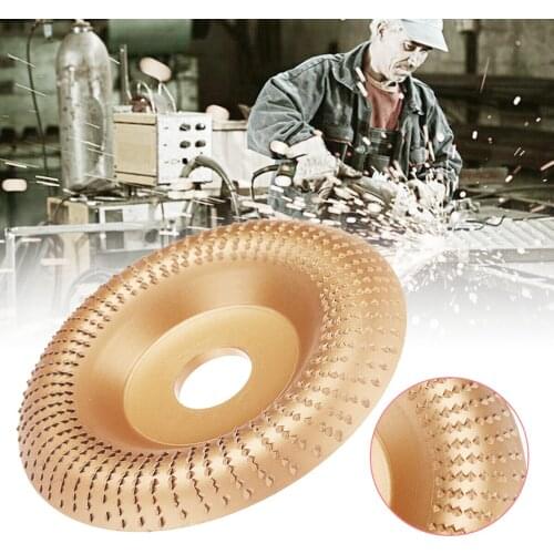 4'' Grinder Wheel Disc Wood Shaping Wheel Wood Grinding Disk for Angle Grinders with 16mm/0.63in Arbor Power Tool Accessories