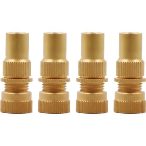 4pcs Universal Brass Off-Road Automatic Tire Deflators Accessories Kit 6-30PSI Tyre Adjustable Bleeder Set