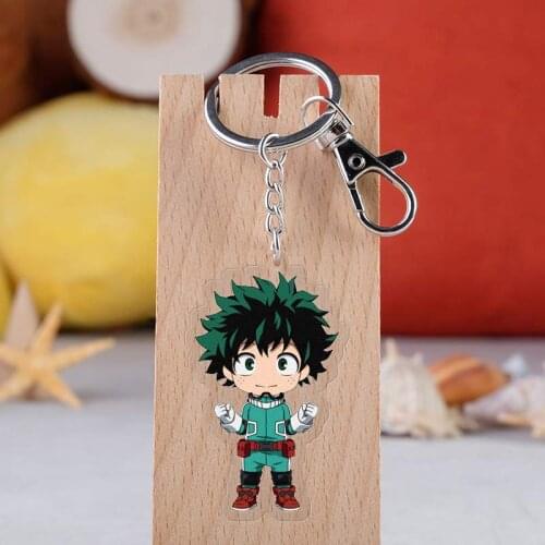 Anime My Hero Academia Cosplay Prop Accessories All Might Midoriya Izuku Todoroki Shoto Bakugou Katsuki Keychain Key Ring