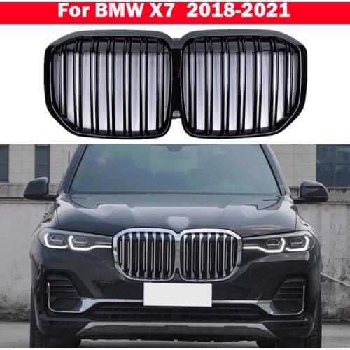Auto Styling Middle Grille For BMW X7 G07 X7M 2018-2021 ABS plastic front bumper grill Auto Center Grille vertical bar