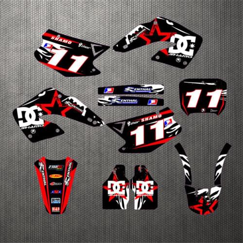 Free Customized Motorcycle Team Graphics Decals Stickers For Honda CR125 CR125R CR250 CR250R 2000 2001 CR 125 250 CR 125R 250R