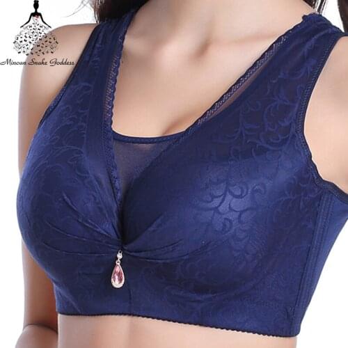 Bras For Women Lingerie Underwear BH Sexy Lace Bralette Soutien Gorge Large Size Bra Wide Soft Push Up Vest Brassiere Full Cup