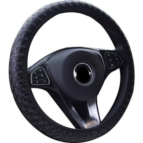 Birds Nest 3D Styling Car Steering Wheel Braid Cover No Inner Ring Wrap For 37-38CM/14.5"-15" Anti-slip Hand Grip Protecter