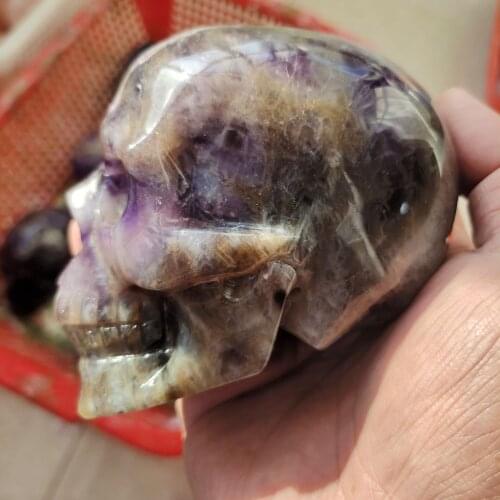 1pcs 830-950g Dream amethyst crystal skull