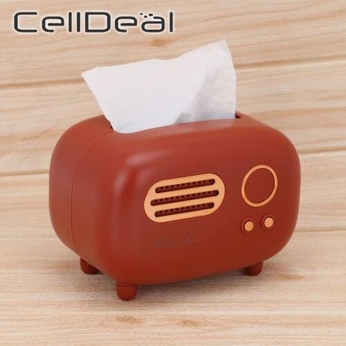 Dust-proof Napkins Placement Desktop Paper Holder Home Ornament Remote Control Storage Tissue Box Paper Storage Box Napkin Case