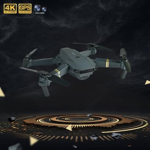 2021 New Drone 4k Profesional Dual Camera with GPS WIFI Air Pressure Altitude Hold Black and Gray Foldable Quadcopter Drone Toy