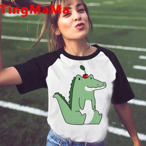 Cat Pug Dog Frog French Bulldog Dinosaur t-shirt women aesthetic casual harajuku kawaii vintage ulzzang clothes