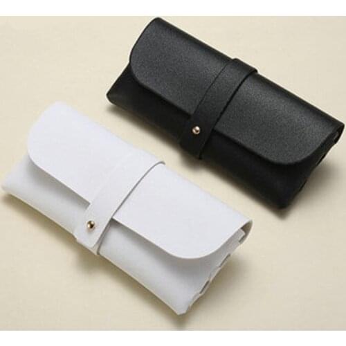 New Fashion PU Leather Cover Sunglasses Case for Women Men Glasses Portable Soft Glasses Pouch Bag Accessories Glasses Box