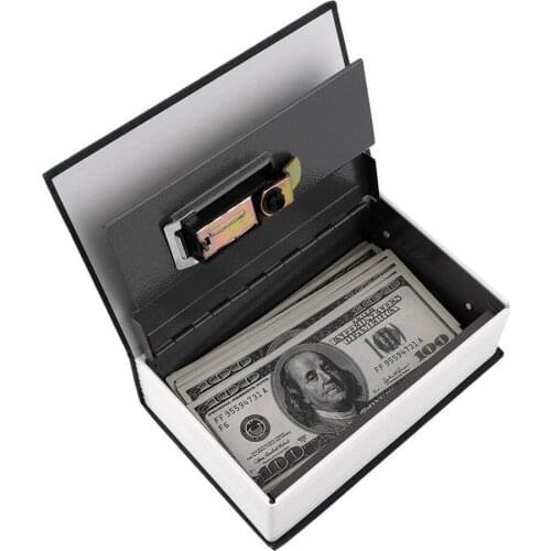 Simulation Dictionary Safe Box Secret Book Metal Hidden Security Safety Lock Money Jewelry Cabinet Case Storage Office Safe Box