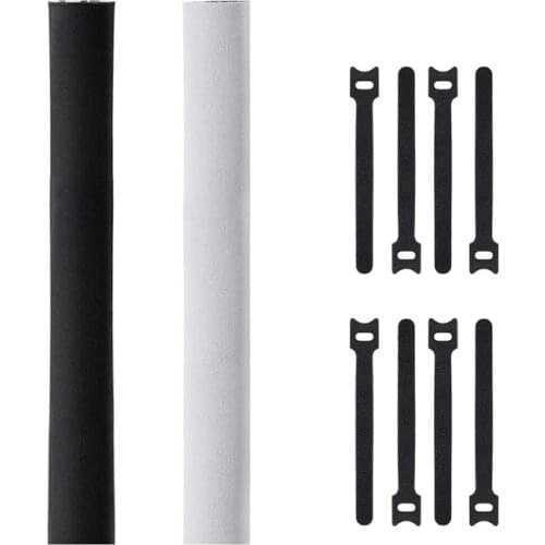 JFBL Hot 2 Pack Cable Management Sleeves with Cable Ties, Neoprene Cable Organizer Cord Cover Wire Hider for TV Computer Office