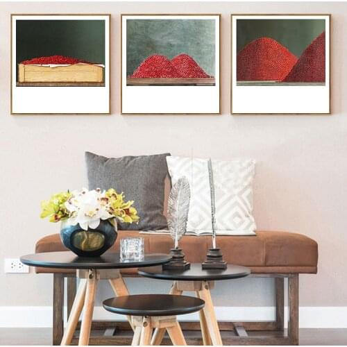 Canvas Painting Wall Art Fruit Master Creative Decorative Painting Niche Living Room Nordic Simple Restaurant Painting No Frame