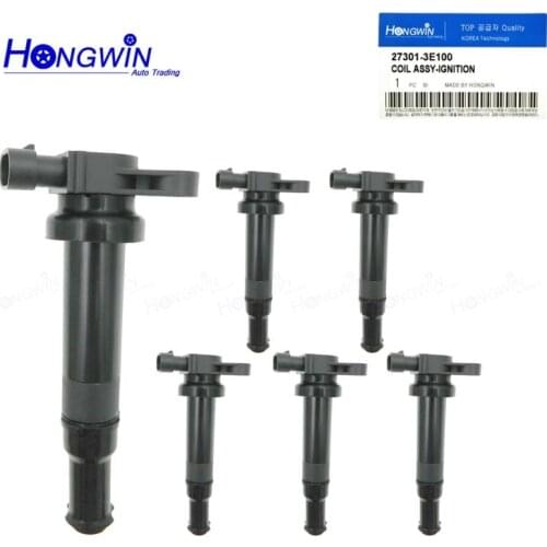 6 Pcs 27301-3E100 Ignition Coil For Hyundai Santa Fe Kia Optima 2006-2008 273013E100 27301 3E100 UF554 GN10441 C-826