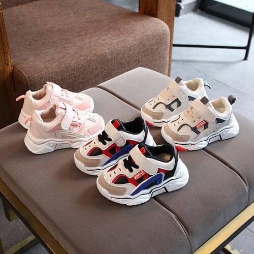 Size 21-30 Baby Non-slip Toddler Shoes For Girls Kids Lightweight Breathable Sneakers For Boys Kids Casual Running Shoes