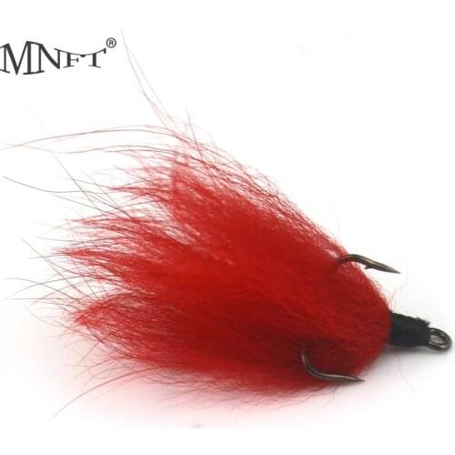 MNFT 10PCS In Box Treble Hooks fly fishing Lures Red body Three hook Artificial Bait Trout Fish Bait