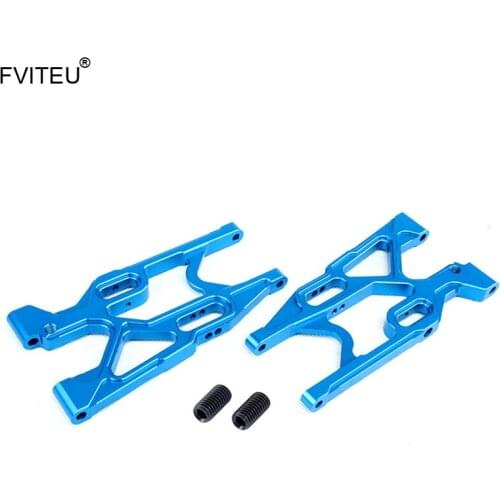 FVITEU New CNC Alloy Rear Lower Suspension Set for Losi 5ive T Rovan LT King Motor X2