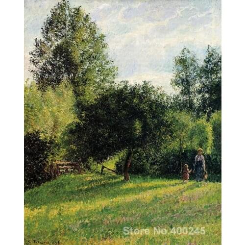 Online Art Gallery Camille Pissarro Handmade oil paintings Apple Trees, Sunset, Eragny High quality
