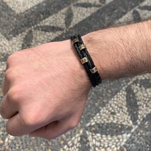 Personalized Custom Silicone Leather Bracelet