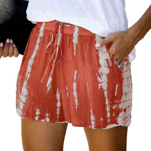 Casual Shorts Trousers Beach Shorts Short Pants Stripe Style Drawstring Women Adjustable Drawstring Shorts for Gym Sports Shorts