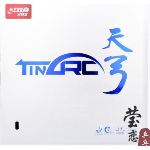 Original DHS TinArc table tennis rubber with high elastic sponge fast attack loop ping pong rubber racquet sports DHS rubber