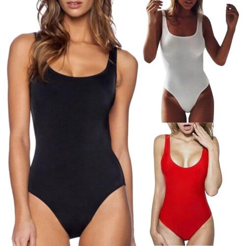Sexy Bikini Swimming Suit Women Retro Elastic High Cut Low Back Swimwear Bathing Suits traje de baño mujer