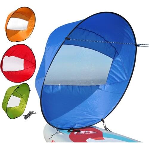 Foldable Kayak Boat Wind Sail Summer Surfing Wind Paddle Kayak Sail Durable Downwind Paddle Rowing Boats Wind Window Drop Ship