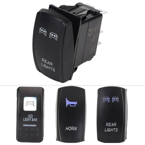 DC12-24V Led light Bar Rear Front lights Horn For Can Am Maverick Commander Rocker Switch UTV ​For Polaris Illuminated LED WINCH
