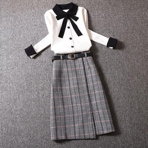 High Waist Plaid Printed Belt Skirts Womens New Style A-line Bag Hip Mid-length Mini Skirt Harajuku Y2K Met Cute Casual Suit