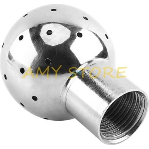 1/2" BSPT Female Thread SS304 Stainless Steel Sanitary Thread Fix Spray Ball Tank Cleaning Ball