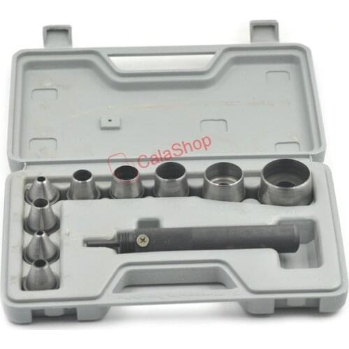 1 Set / Lot Hollow Punch Leather Rubber Jumbo big Hole Gasket Tools 5mm to 32mm Steel KIT Tool