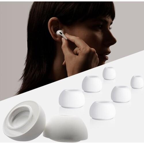 1 Pair Of Small Medium Large Ear Tips Anti-static Silicone Non-Slip Soft Protective Ear Tips For Airpods Pro for Airpods 3