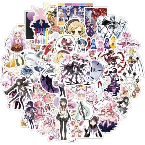 10/30/50PCS Puella Magi Madoka Magica Anime Stickers Cartoon Decals DIY Motorcycle Luggage Guitar Skateboard Funny Sticker Toy